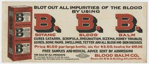 Blotter - Botanic Blood Balm advertisement