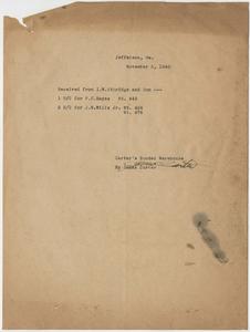Warehouse receipts