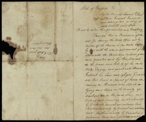 Copy of 1785 land grant - Thomas Gilbert - Washington County, Georgia