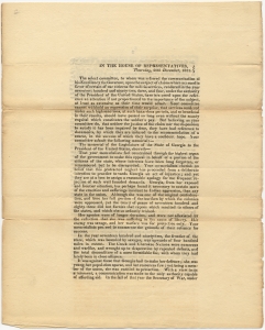 In the House of Representatives, Thursday, 20th December, 1821. The select committee, to whom was referred the communication of his Excellency the Governor, upon the subject of claims which accrued in favor of certain of our citizens for militia services