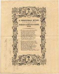 A Christmas Hymn: To be sung by the children of the Darien Sabbath school 1844.