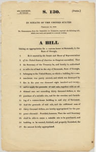 Bill making an appropriation for a custom-house in Savannah, in the state of Georgia