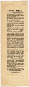 Boston Journal ... The extract below, from a private letter from Gen. Hunter, shows that the movement for arming the negro is going vigorously forward
