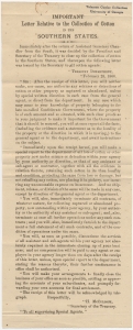 Important letter relative to the collection of cotton in the southern states ...