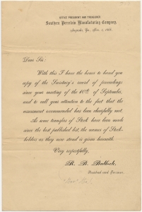 Office President and Treasurer, Southern Porcelain Manufacturing Company ....