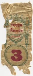 Young America 3 May 10, 1867. [also includes another ribbon, Young America, April 15, 1868 3]