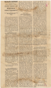 The Atlanta Independent ... Extra. Strictly confidential, The way the Revenue Service has been run by the Twin Clarks [blackmailing the Central Railroad Company]