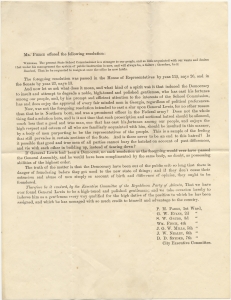 Mr. Pierce offered the following resolution: ... the present State School Commissioner ... be requested to resign ... was not the foregoing resolution intended to cast a slur upon General Lewis