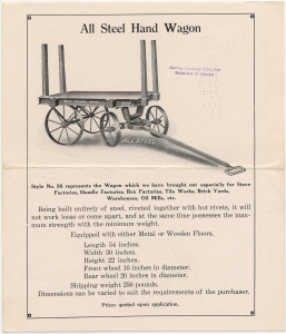 All steel hand wagon. Style no. 56