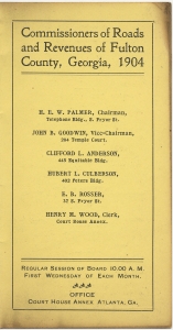Commissioners of Roads and Revenues of Fulton County, Georgia