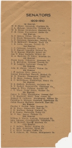 Senators 1909-1910 [Georgia]