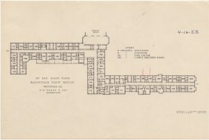 First Bed room floor, Mountain View House, Whitefield, N.H. [floor plan]