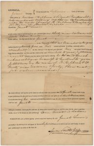 Jones County - Due Bill - Barton Hepburn, Samuel Rockwell - Jacob Lewis