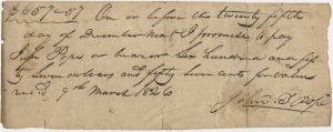 Jones County - Promissory note - Kerr & Graham - John T. Pope