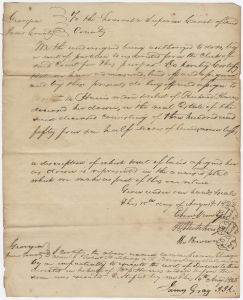 Jones County - Writ of Partition - Dower of Martha M. Harris, widow of Richard Harris