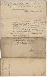 Jones County - Indenture - Ichabod Balcomb - Burrel Bass