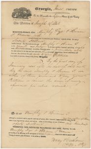 Jones County - Promissory note - Joseph Willet - Murphy Dye, Hiram F. Mann