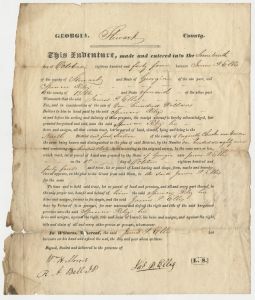 Stewart County - Indenture - James P. Ellis - Spencer Riley