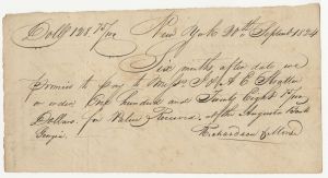Augusta - Note - J. & A. E. Stratton - Richardson & Morse