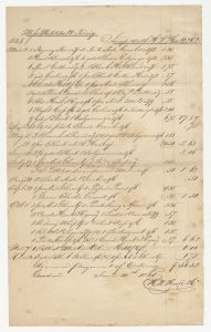 Madison County - Matilda Toney accounts with H. M. Hall & Co.