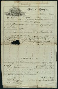 Miller County - Indenture - T. J. Rawls, I. Lane - C. J. Wellborn