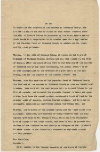 The Tubman Home incorporation act