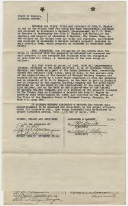 Bond for titles from the Tubman Home to Alexander, Garrett and John C. Hagler