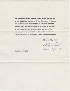 Tubman Home and Mclean Trucking company agreement