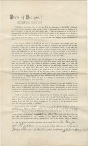 Academy of Richmond County to Dr. George H. Winkler, public sale