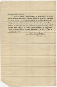 Trustees of the Academy of Richmond County certified plat