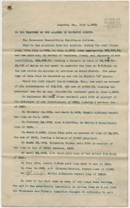 Treasurer's report to the Trustees of the Academy of Richmond County