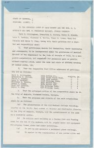Petition for Incorporation of Augusta Council of Garden Clubs (copy)