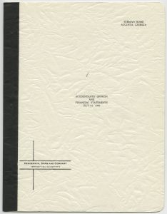 The Tubman Home financial statements