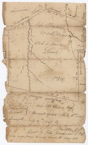 Survey, Jackson County, 1700 acres Oconee River. John Templeton John Gorham