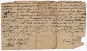 Quitclaim consent to land sale, [Jackson County], Richmond County, Betsy Key, wife of Thomas Key to Archelus Jarratt