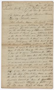 Debt Case, Jackson County, Joseph Thompson Sr. v. Larkin Owen regarding corn and fodder