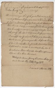 Debt Case, Jackson County, Ambrose Blackwell v. William Deffey