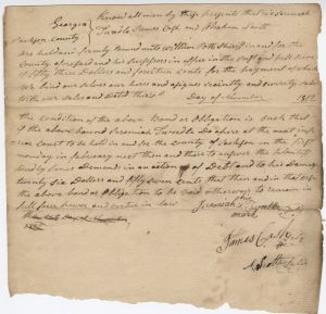 Bond, Jackson County, Bond to pay, Jeremiah Tweedle for Dudley Jones v. Jeremiah Tweedle