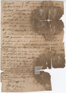 Indenture, Jackson County, Stephen Howell to James Fulcher