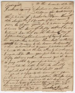 Debt Case, Jackson County, Nicholas Ware v. Augustus J. Brown