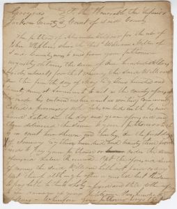 Debt Case, Jackson County, Alexander Telfair for John Stephens v. William Miller