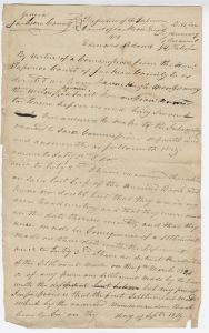 Debt Case, Jackson County, witness Hugh Montgomery, Jackson County v. Edward Adams