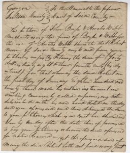 Debt Case, Jackson County, Boyle & Webb for Horatio Webb v. Robert Moon