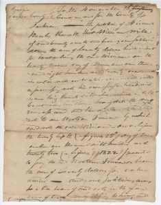 Debt Case, Jackson County, Hiram Beasly v. William Miller
