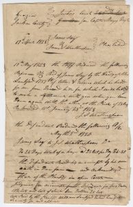 Debt Case, Jackson County, James Saye v. James S. Weatherspoon