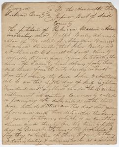 Debt Case, Jackson County, Rebecca Warren and Ralph Bailey, admin. of Abraham Warren, v. John Bailey and Nathaniel C. Jarrett