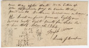Promissory Note, [Jackson County], Joseph Pinson to Dickson Tillman