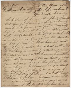 Debt Case, Jackson County, James Hampton v. George Williamson