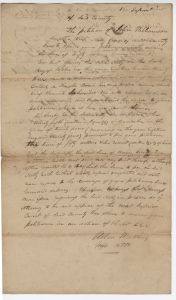 Debt Case, Jackson County, John Williamson v. Notty Gore