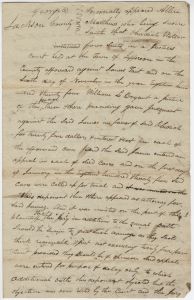 Debt Case, Jackson County, James Tait [Tate] v. Obadiah Watson